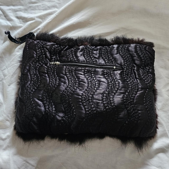 Vintage 1950/1960s real fur hand muff warmer - Picture 2 of 5